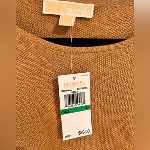 Michael Kors dark camel light sweater